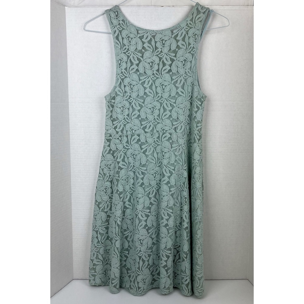 NWT Free People Miles of Lace Shift Dress in Sky Mint Green - Picture 2 of 5